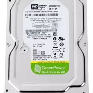 Disco Rígido Interno Western Digital WD AV-GP WD5000AVCS 500GB Verde