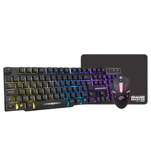 Kit Teclado Gamer K-Mex KM52 + Mouse MOA8 + Pad FX-X2218