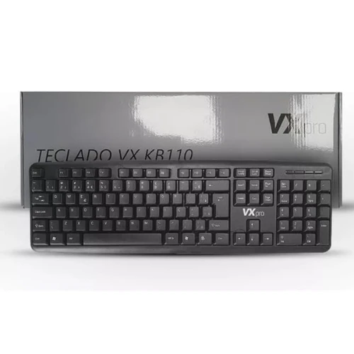 Teclado Duex Usb vxkb110 Com Fio Preto
